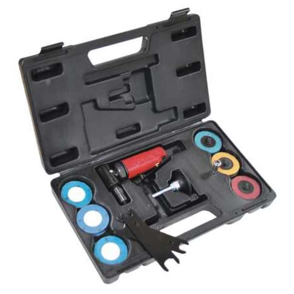 Chicago Pneumatic Right Angle Die Grinder Kit, 1/4 in NPT Female Air Inlet, 1/4 in Collet, Medium Duty, 22,500 RPM - CP875K
