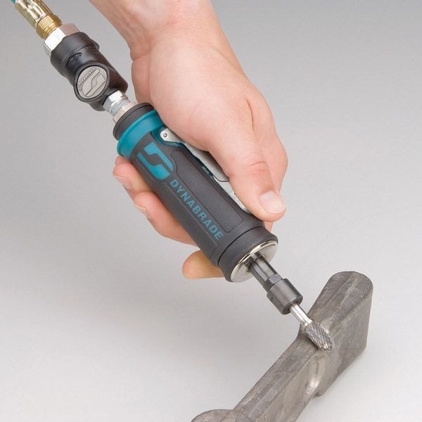 Dynabrade Straight Die Grinder, 1/4 in NPT Female Air Inlet, 1/4 in Collet, Heavy Duty, 25,000 RPM, 0.4 hp - 48325