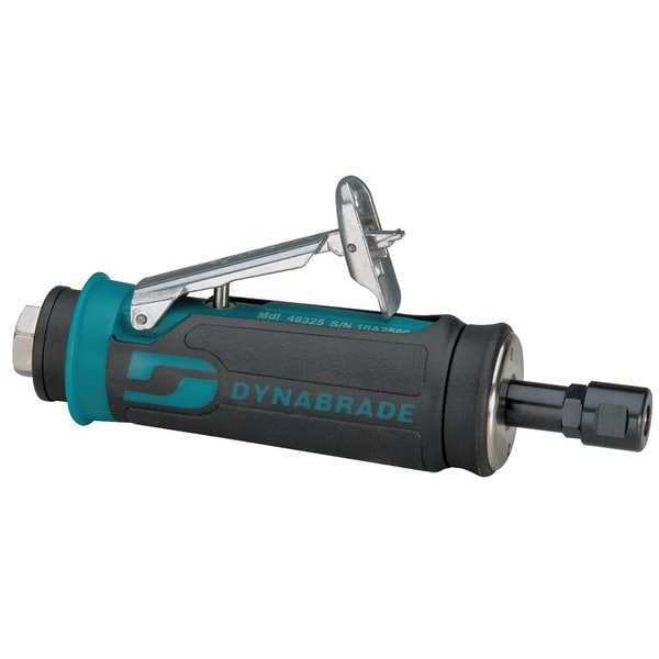 Dynabrade Straight Die Grinder, 1/4 in NPT Female Air Inlet, 1/4 in Collet, Heavy Duty, 25,000 RPM, 0.4 hp - 48325