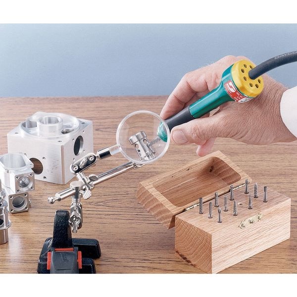 Dynabrade Straight Pencil Grinder, 1/4 in NPT Female Air Inlet, 1/8" Collet, General, 50,000 RPM, 0.1 hp - 51703