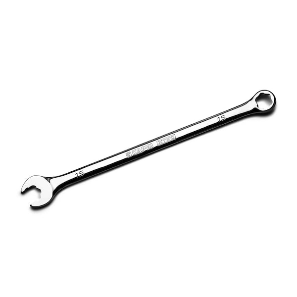 Llave combinada Capri Tools WaveDrive Pro de 15 mm para pernos regulares y redondeados - CP11750-M15XT