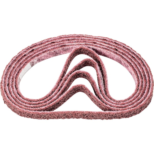 Banda de Lijado Pferd, 1/2" de ancho, 18" de largo, Acondicionamiento de Superficie, Óxido de Aluminio, Medio, Polivlies - 43557