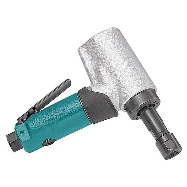 Dynabrade 7 Degree Offset Die Grinder, 1/4 in NPT Female Air Inlet, 1/4 in Collet, Heavy Duty, 20,000 RPM - 52218