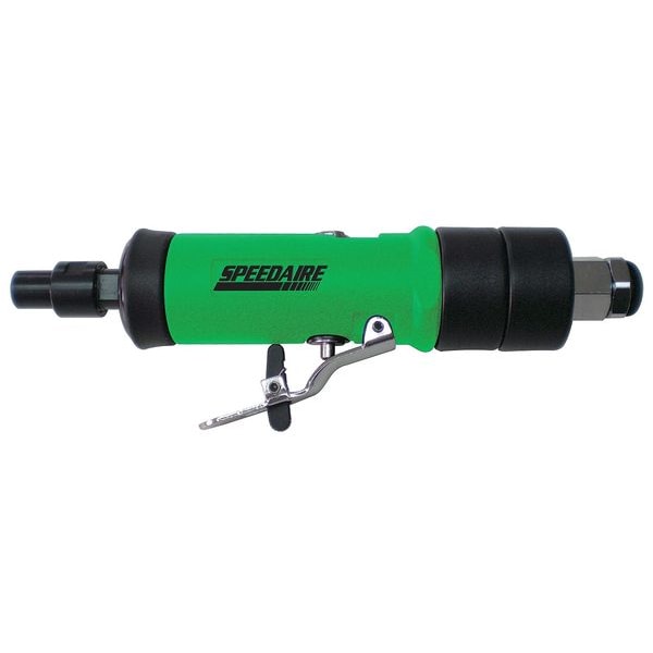 Speedaire Straight Die Grinder, 1/4 in NPT Female Air Inlet, 1/4 in Collet, Medium Duty, 25,000 RPM, 0.35 hp - 12V736