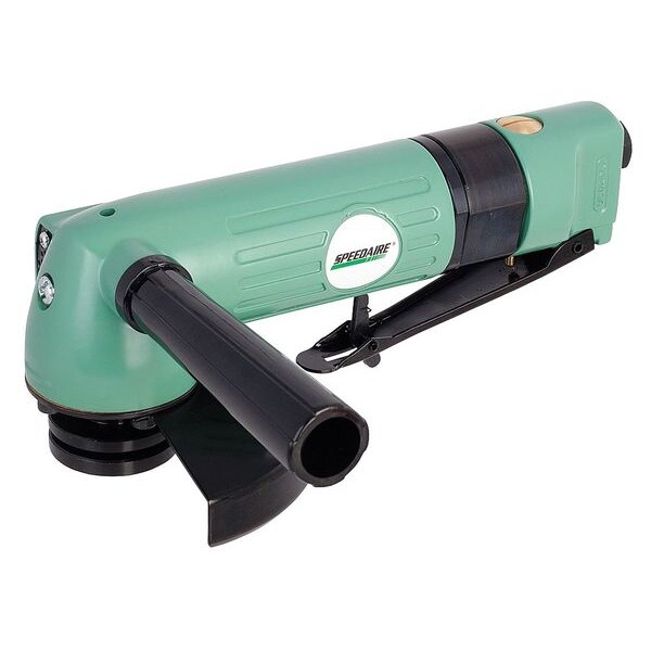 Speedaire Type 27 Angle Grinder, 1/4 in NPT Female Air Inlet, Medium Duty, 11,000 RPM, 0.7 hp - 21AA90