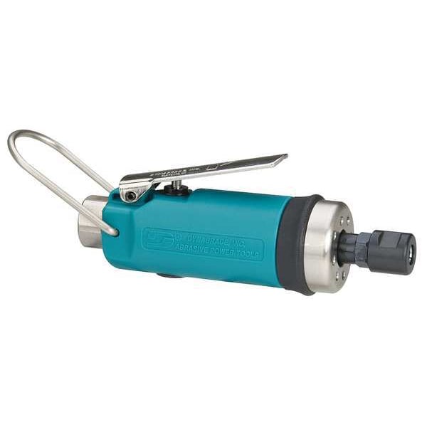 Dynabrade Straight Die Grinder, 1/4 in NPT Female Air Inlet, 1/4 in Collet, Heavy Duty, 25,000 RPM, 0.4 hp - 52200