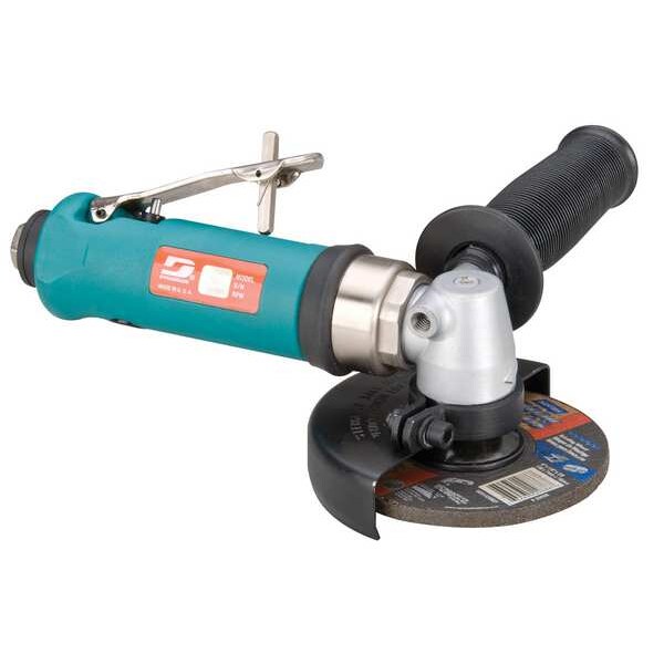 Dynabrade Type 27 Angle Grinder, 1/4 in NPT Air Inlet, Heavy Duty, 12,000 rpm, 0.7 HP - 54771