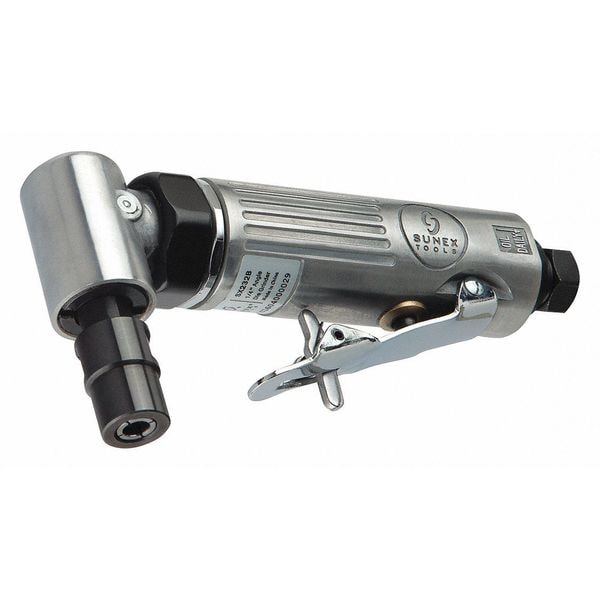 Sunex Angle Drive Angle Air Die Grinder, 1/4", 1/4 in Air Inlet, 1/4" Collet, 20,000 rpm, 1/4 HP - SX232B