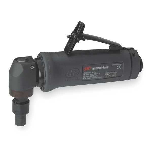 Ingersoll-Rand Right Angle Die Grinder, 1/4 in NPT Female Air Inlet, 1/4 in Collet, Heavy Duty, 20,000 RPM, 0.4 hp - G1A200RG4