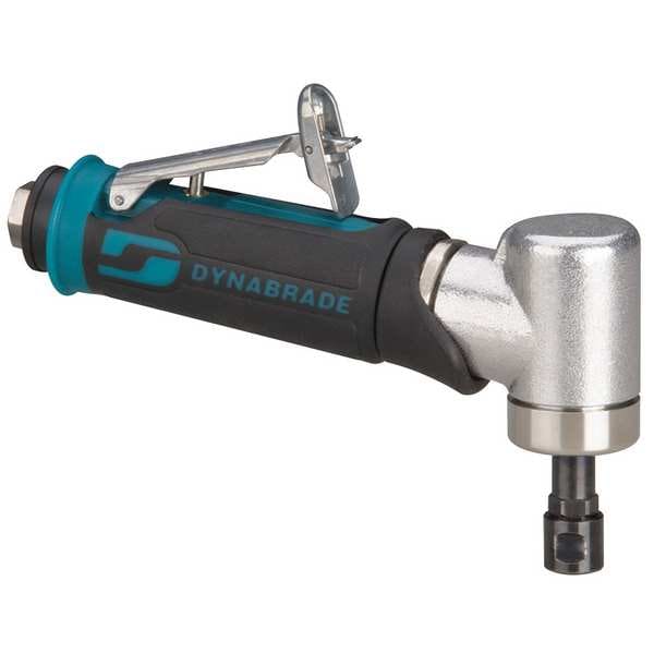 Dynabrade 7 Degree Offset Offset Die Grinder .4 Hp 7 Degree, 1/4 in NPT Female Air Inlet, 1/4" and 6mm Collet - 48337