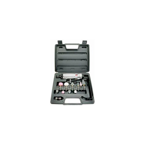 Florida Pneumatic Universal Tool Die Grinder Kit, 1/4" Air Inlet, 25000 RPM, .4 HP - UT2720K