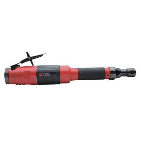 Chicago Pneumatic Extended Die Grinder, 3/8 in NPT Female Air Inlet, 1/4 in Collet, Heavy Duty, 18,000 RPM, 1.0 hp - CP3451-18SEC