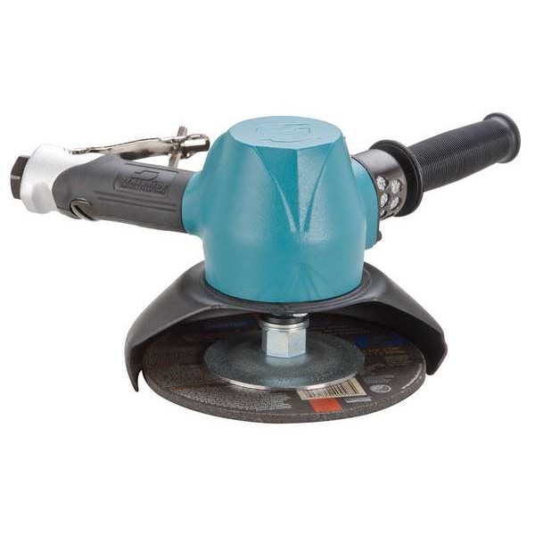 Dynabrade Type 27 Angle Grinder, 1/2 in NPT Air Inlet, Heavy Duty, 7200 rpm, 2 HP - 53234