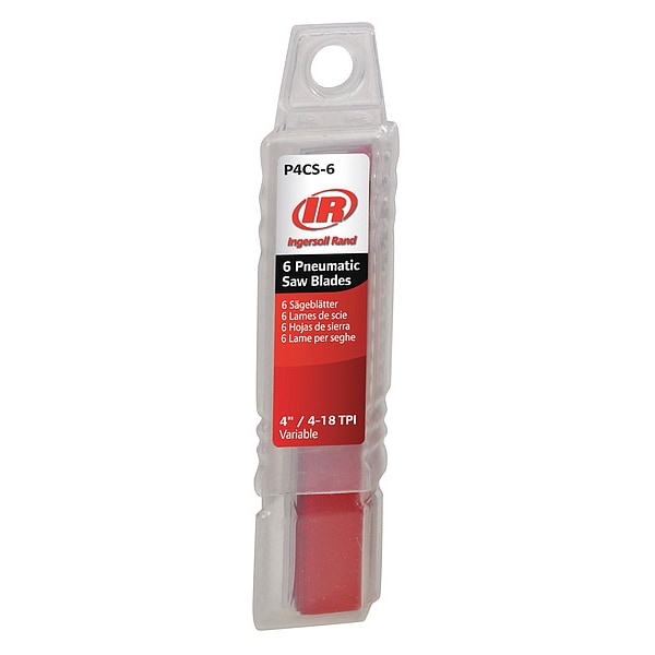 Ingersoll-Rand Reciprocating Saw Blade, 4 In. L, PK6 - P4CS-6