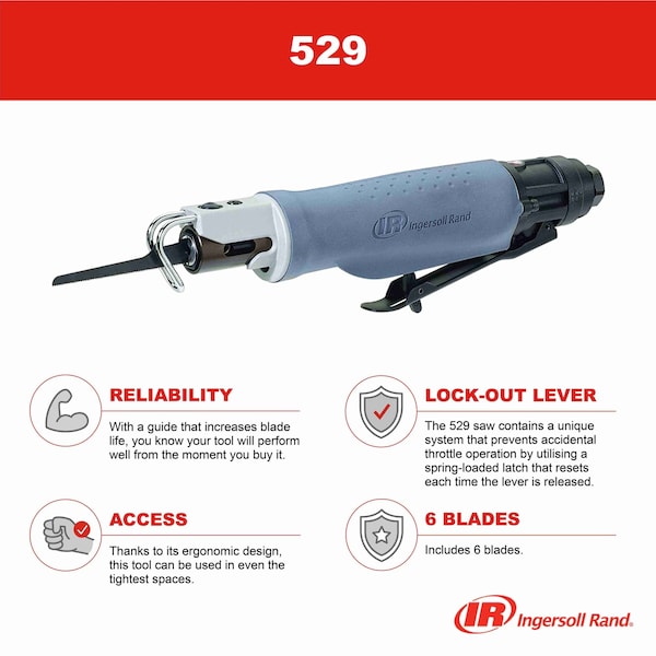 Ingersoll-Rand Reciprocating Air Saw, General, 9500 spm - 529