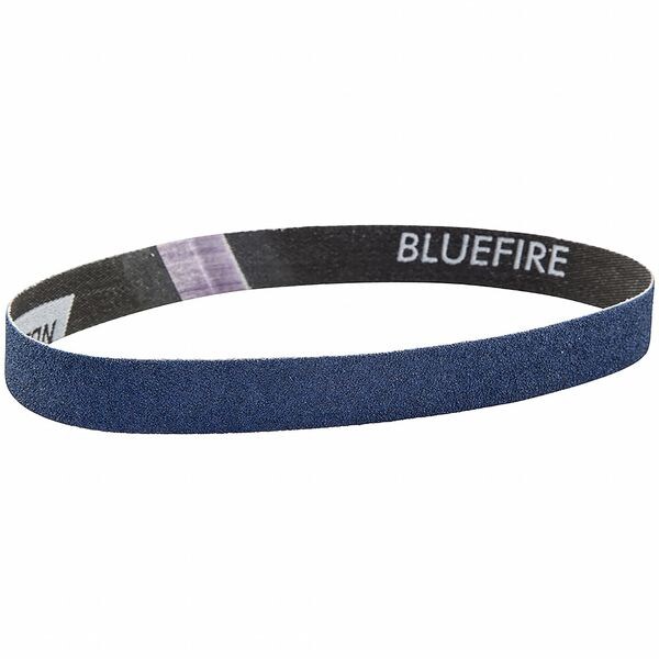 Banda de lijado recubierta de óxido de circonio aluminio, 40 granos, extra grueso, BlueFire R887D, Azul - 66254492526