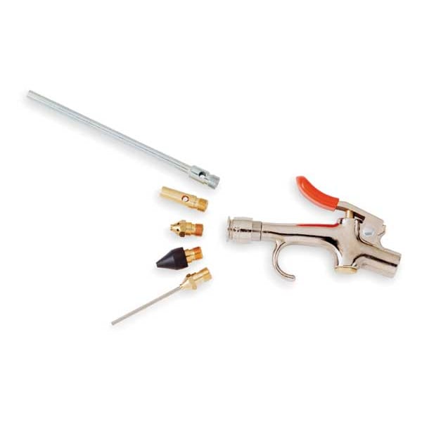Breco Quick Change Air Gun Kit, Contains 5 Nozzles and Heavy Duty Air Gun - 301695.1