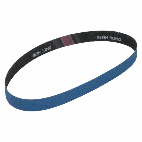 Norton Abrasivos Cinta de Lijado, Recubierta, Alúmina de Circonio, 120 Malla, Mediano, BlueFire R823P, Azul - 78072766992