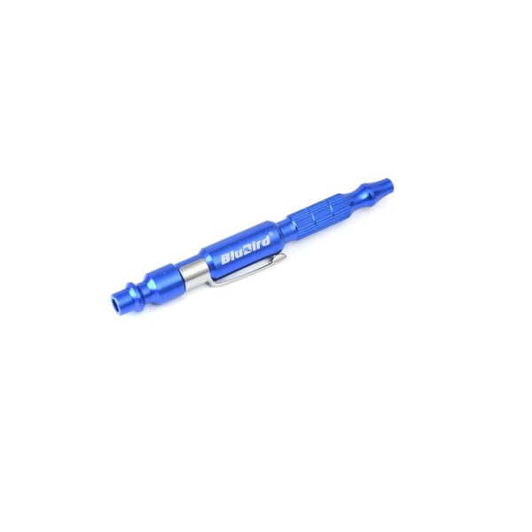 Blubird 1/4" Aluminum Pencil Blow Gun - 1/4 I/M (Industrial) - BBPBG001