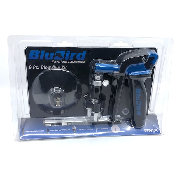 Blubird BluBird 10-Pc Air Blow Gun Kit - HF1 - Imp - BBABG-01-KIT1