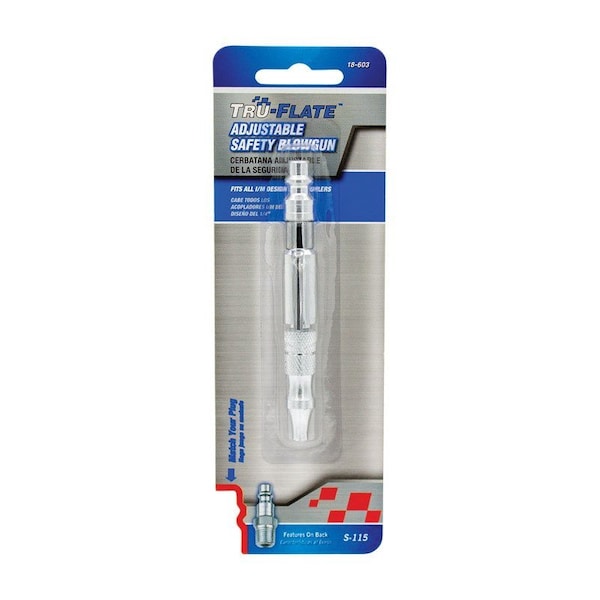 Tru-Flate Tru-Flate Steel Air Blow Gun 1/4 in. - 18603