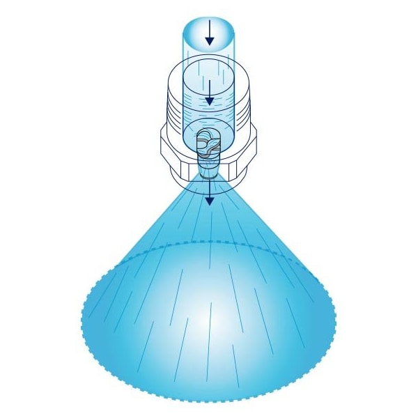 Bete MP Full Cone Nozzle, 90 degrees Spray Angle, 2.7 GPM, Pol - 174330