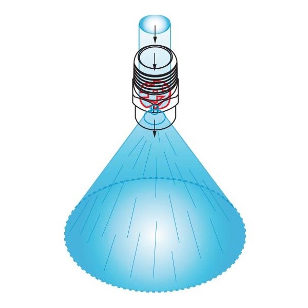 Bete WL Full Cone Nozzle, 90 degrees Spray Angle, 2 GPM - 16721