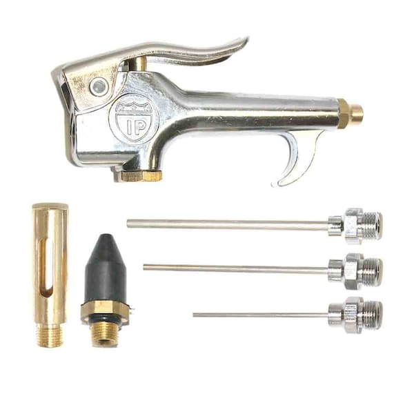 Interstate Pneumatics Air Blow Gun Kit Standard Thumb Lever with Tips - BZ306
