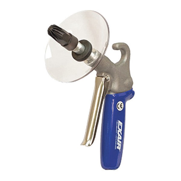 Exair Safety Air Gun, 14 CFM, Chip Shield, Air Gun Body Style: Ergonomic - 1210-PEEK-CS