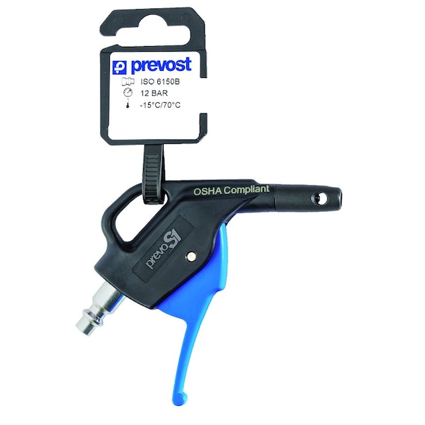 Prevost Industrial Composite OSHA Nozzle prevoS1 Blow Gun - Retail Package - IBG 06OSHP