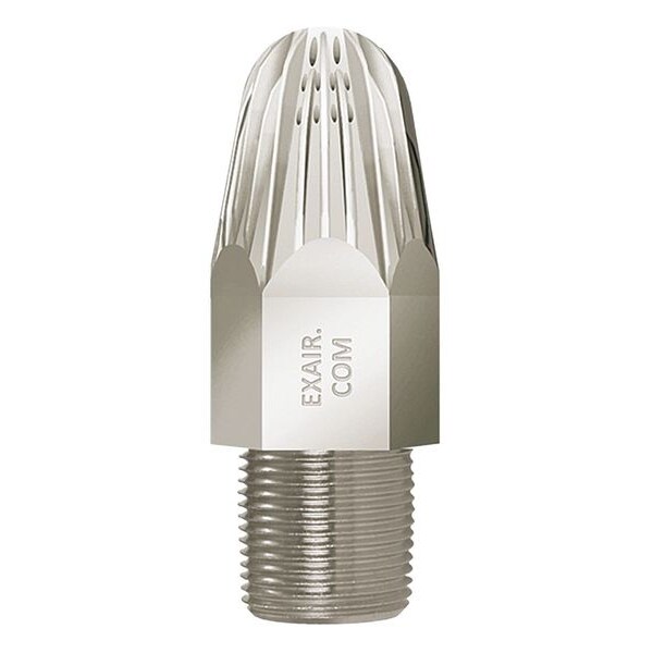 Exair Nozzle, 3-1/2inL, 91scfm, 3/4in(M)NPT, SS - 1113SS