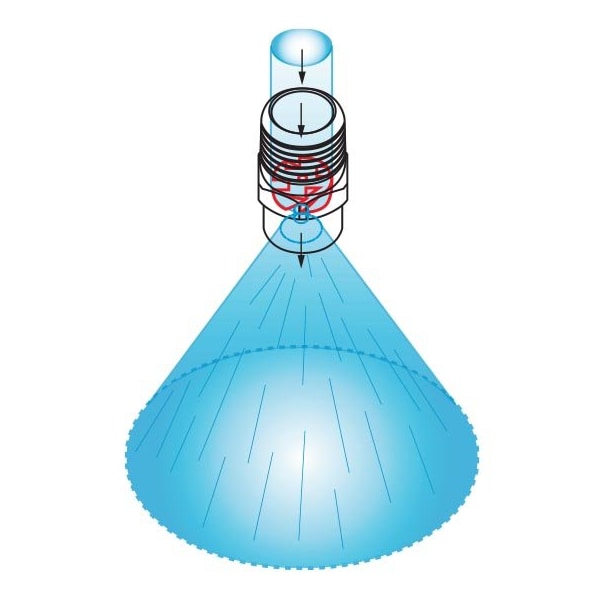 Bete WL Full Cone Nozzle, 120 degrees Spray Angle, 0.75 GPM - 6821