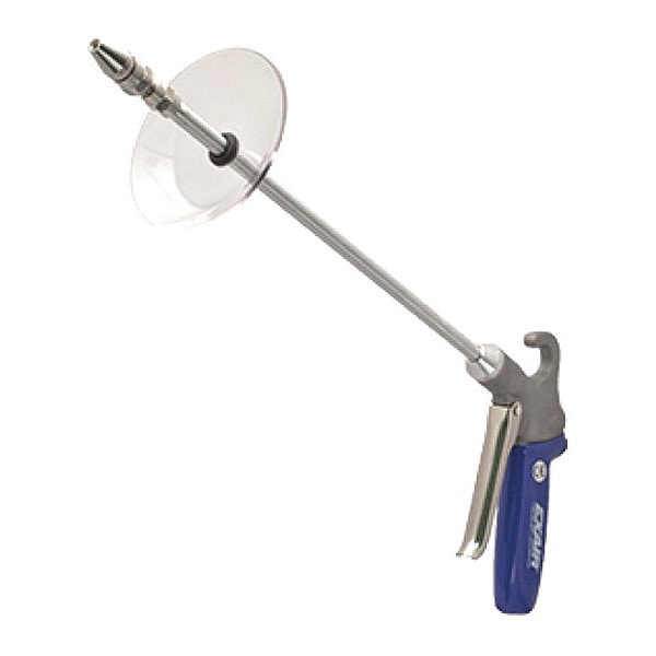 Exair Safety Air Gun, 13 CFM, 24" Ext, Shield, Body Material: Cast Aluminum - 1290SS-24-CS