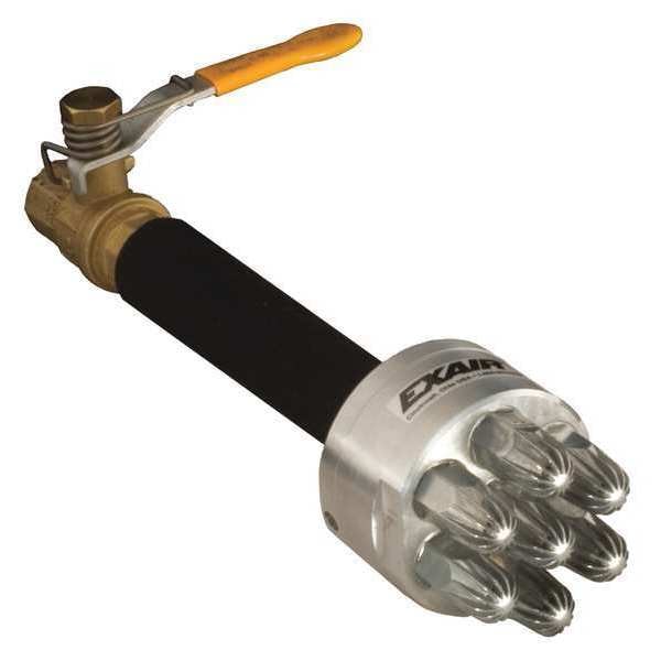Exair Super Blast Air Gun, 6 ft Ext, 7 Nozzle - 1213-7-6