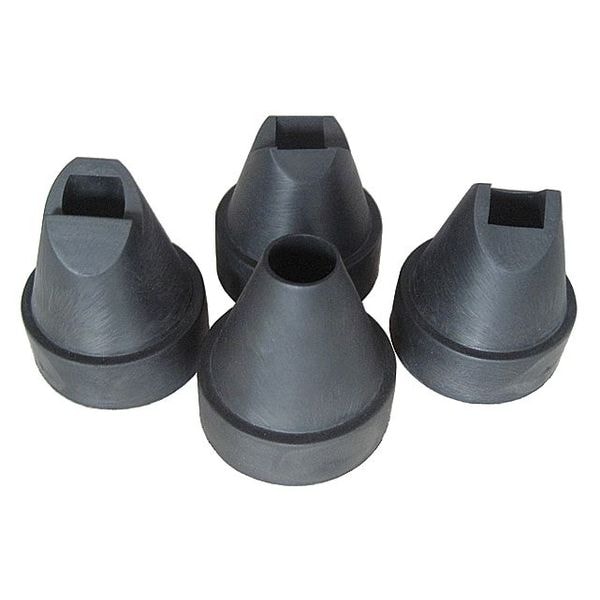 Speedaire Nozzle Set, Sandblasting, 4 Piece, Rubber - 22YK94