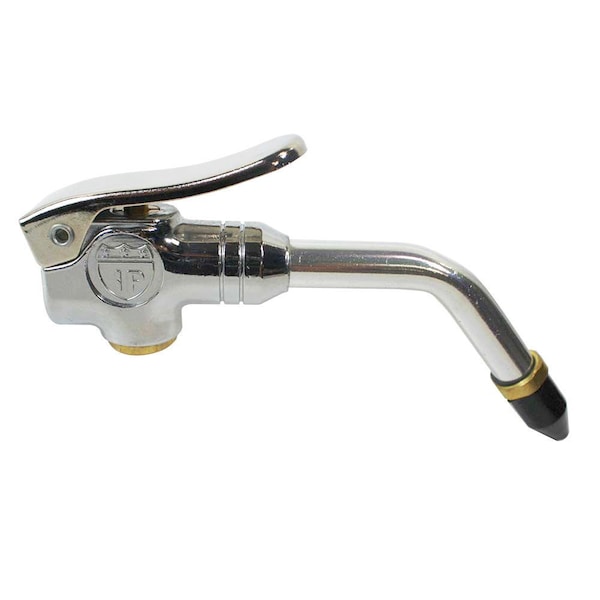Interstate Pneumatics Heavy Duty Blow Gun - Angled Barrel and Rubber Tip - B502