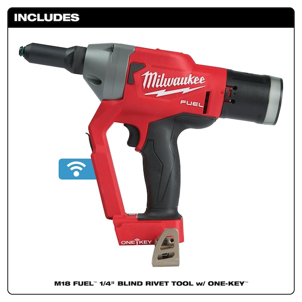 Milwaukee Tool M18 FUEL 1/4 in. Blind Rivet Tool with ONE-KEY (Tool Only) - 2660-20