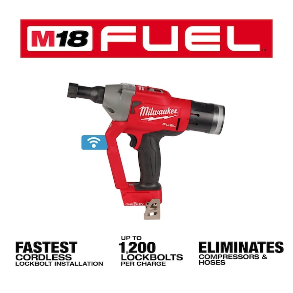 Milwaukee Tool M18 FUEL 1/4 in. Lockbolt Tool with ONE-KEY (Tool Only) - 2661-20