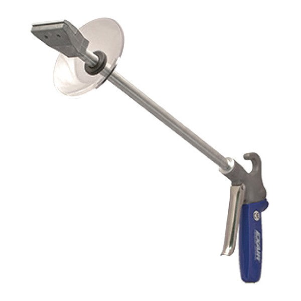 Exair Safety Air Gun, 37 CFM, 12" Ext, Shield, Body Material: Cast Aluminum - HP1230-12-CS