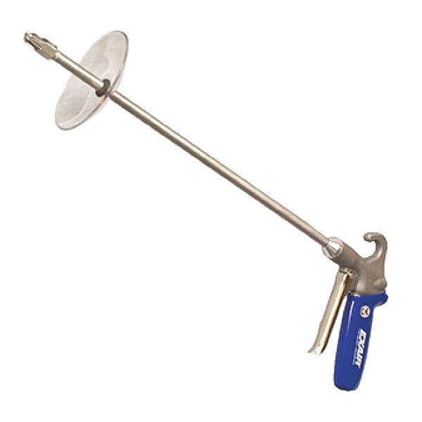Exair Safety Air Gun, 10 CFM, 36" Ext, Shield, Outlet Size: 1/8" NPT - 1299SS-36-CS