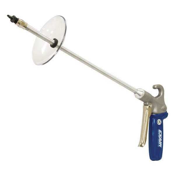 Exair Safety Air Gun, 4.9 CFM, 48" Ext, Shield, Application: Industrial - 1297-PEEK-48-CS