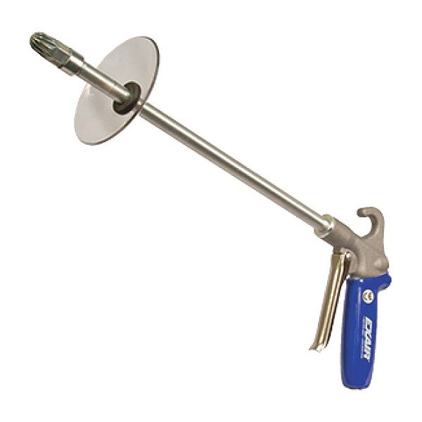 Exair Safety Air Gun, 14 CFM, 12" Ext, Shield, Air Gun Body Style: Ergonomic - 1210SS-12-CS