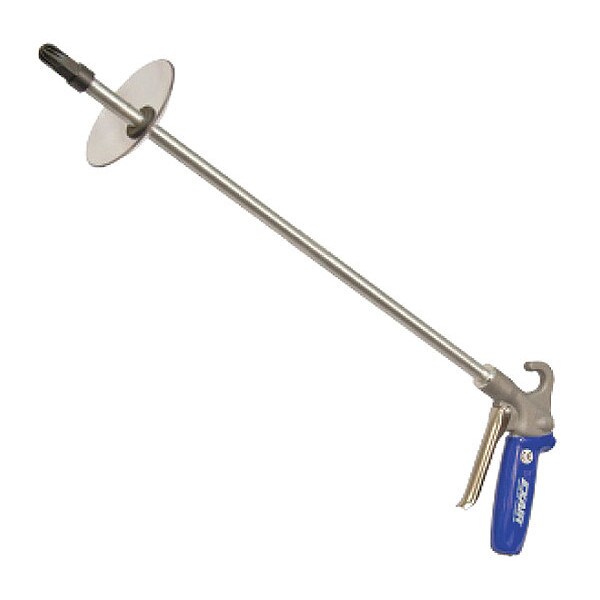 Exair Safety Air Gun, 14 CFM, 24" Ext, Shield, Body Material: Cast Aluminum - 1210-PEEK-24-CS