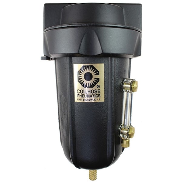 Coilhose Pneumatics Heavy Duty Series Filter, 3/4in, Automatic Drain, Metal Bowl - 8826MD