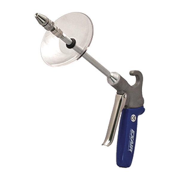 Exair Safety Air Gun, 13 CFM, 6" Ext, Shield, Air Gun Body Style: Ergonomic - 1290-6-CS