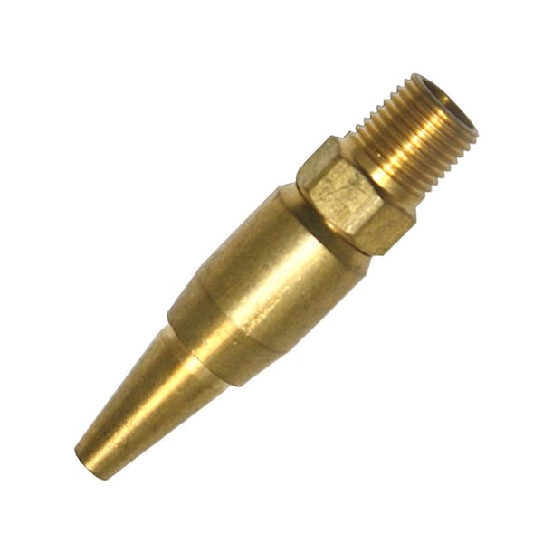 Interstate Pneumatics OSHA Compliant Strata Flow Brass Safety Tip For Air Blow Guns 1/8 Inch MPT, PK 25 - BT7S-25K