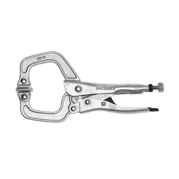 Teng Tools 6" C Clamp Power Grip Pliers w/Swivel Pads & Non Pinch Release - 406-6SP