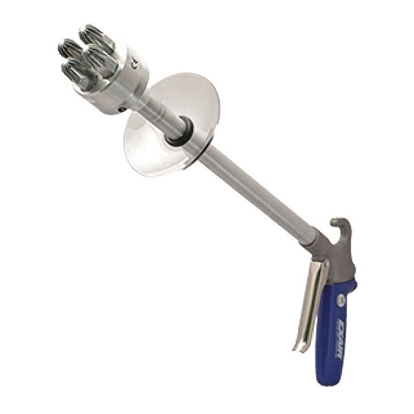 Exair Safety Air Gun, 56 CFM, 24" Ext, Shield - 1240-24-CS