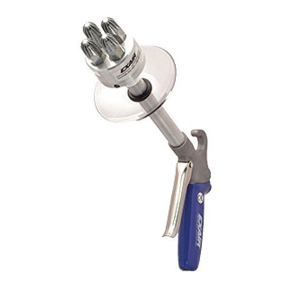 Exair Safety Air Gun, 56 CFM, 6" Ext, Shield - 1240-6-CS