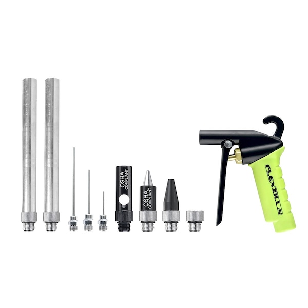 Legacy Flexzilla 10 Pc. Blow Gun Kit, AG1500FZKI - LEGAG1500FZKIT